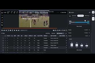 create football play by play videos for hudl assist