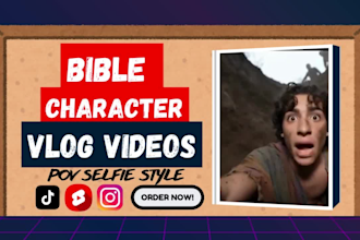create cinematic trojan horse influencer vlog videos, bible character ai video