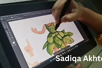 draw children story book illustration and cover art