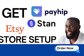 payhip stanstore etsy digital products store design email conversion