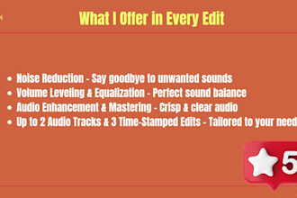 professionally edit, mix and master your podcast