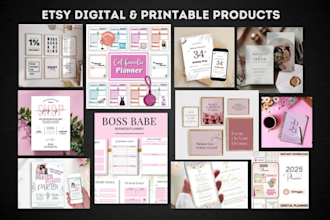 do etsy digital product shop set up etsy product listing etsy seo digital produc