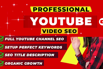 be your certified youtube channel manager and SEO expert