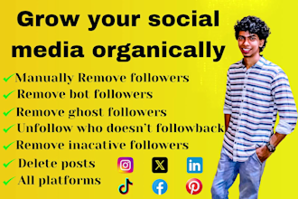 remove bot or ghost followers manually for organic growth