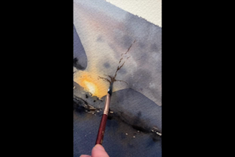 paint a watercolor landscape