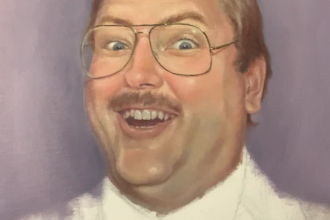 draw oil painting on canvas