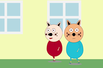 make a 2d cartoon animated video