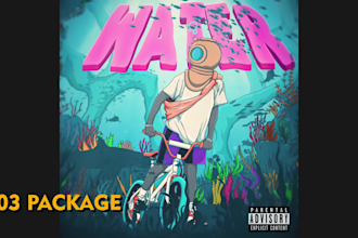 create custom 2d illustration album or mixtap cover