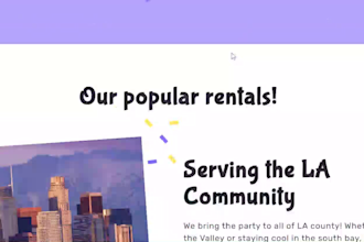 build booqable rental website, party rental, event, photo booth, booking website