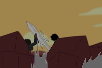 make a 2d anime sakuga style animation