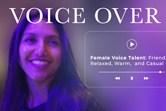 record an american conversational voiceover
