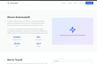 build a fast and modern website with vibrant design