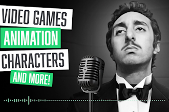be the voice of your video game and animation character