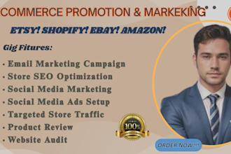 promote and advertise etsy shopify ebay amazon to boost traffic and sales