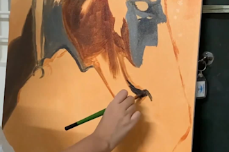 do oil painting on canvas