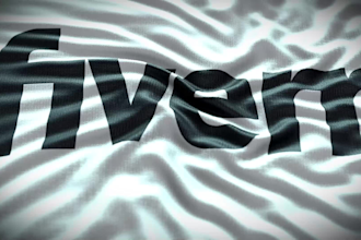 create 2 types 3d waving flags with your logo, text, image