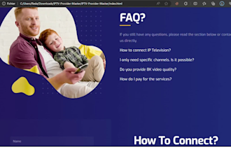 do custom iptv selling page development for 10 dolars