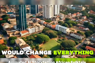 create catchy animated ai videos for african folktales and youtube