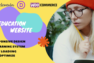 build  education website for school,collage or university
