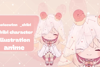 do 3d animation video, chibi anime art character  for persona profile and stream