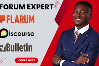 install customize xenforo discourse flarum vbulletin nodebb mybb forum web