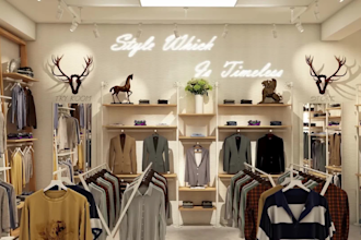 design retail store interior and exterior storefront