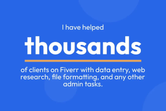 do excel data entry, data merge, cleanup and formatting