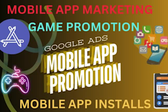 set up google ads, do mobile app promotion to market your app to active users