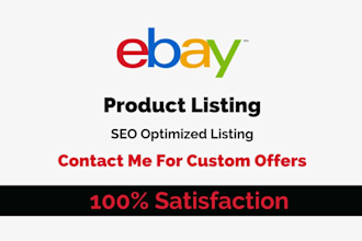 do ebay listing, ebay product listing, ebay SEO listing