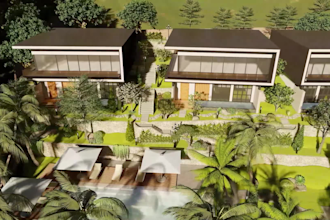design garden, pool, patio, yard, terrace, and landscape 3d model and ren