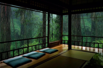create 3 cozy and luxurious apartment rain video