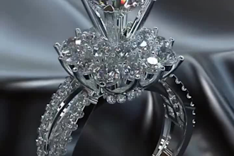 high quality ai jewelry animation, 3d jewelry animation, ai cgi animation video