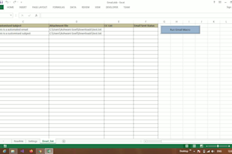 create app in excel to send mass emails in gmail