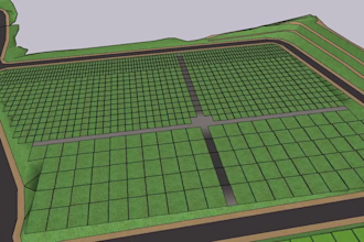 make topographic survey, land surveying map, contours map, from point topo dat