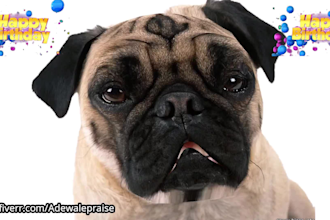 make your pet to sing a happy birthday song