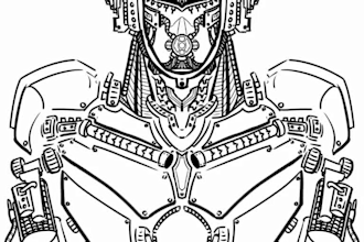 create a concept design art of a cyberpunk character