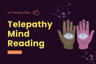 do telepathy mind reading for you in 2 hours
