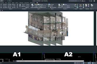 convert the point cloud to autocad orthophoto file