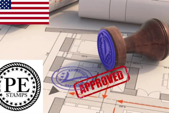 review and stamp california, florida, texas, illonis, new york, georgia