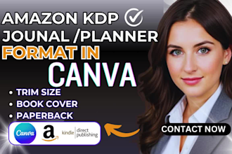 pro format journal, planner, devotional book in canva for amazon KDP lulu kindle