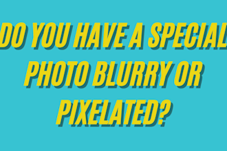 enhance, upscale or enlarge your blurry image into 10x clear high resolution