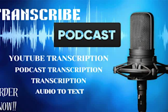 write educating podcast transcription script writing audio to text retention
