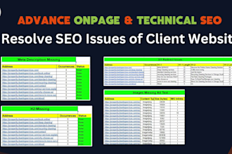 do wordpress, wix or advance shopify SEO with onpage, off page and technical