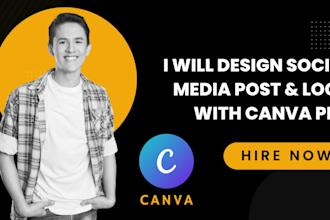 design social media post and logo with canva pro