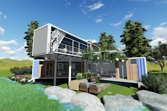 design shipping container homes, tiny houses, shops, restaurants, blueprint