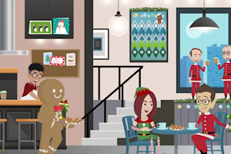 create a holiday christmas video within 24h
