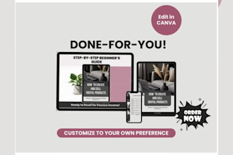 setup etsy shop,digital products,planner, canva ebook, pdf,seo listing, goodnote