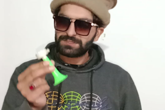 sing happy birthday while using sound toy or baja or horn as you want