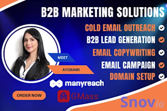 cold email outreach b2b lead generation gmass saleshandy manyreach