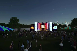 do landscape event, festivals outdoor, resorts, exhibition, concert stage render